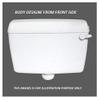 Swastik Plastic Side Handle Flushing Tank Cistern with Health Faucet (White) view 4