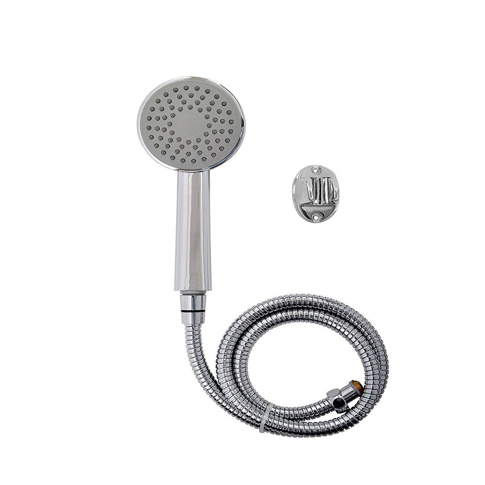 Homeproducts4U Orion ABS Telephonic Shower - Hand Shower with 1. 5 m Stainless Steel Hose Pipe and ABS Wall Hook - Chrome Finish