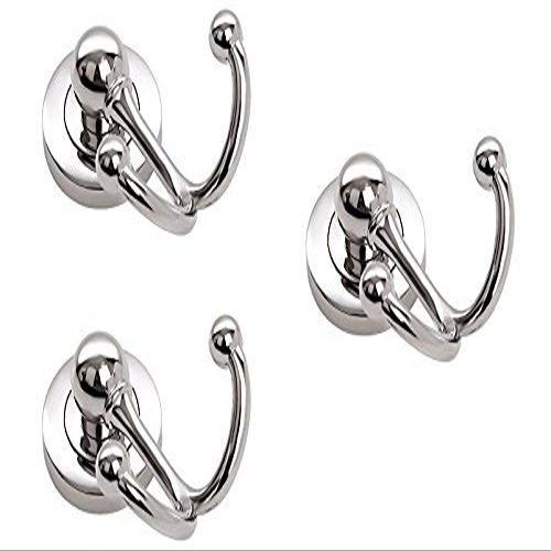 Homeproducts4U Round Double Concealed Hook Set of 3