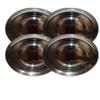 Dynore Stainless Steel Breakfast Plates Set of 6 | Quarter Plates | High Grade Tiffin Plates | Small Nashta Plate | Steel Plates for Kids - Mirror Finish, Bpa Free Snacks Plates (Dia 17.5 cm) view 4