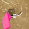 Acetap Delta Brass Robe Hook | Coat Hook | Bathroom Accessories (Chrome Finish, Wall Mounted) view 2