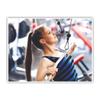 Anne Print Solutions Gym for Girls Gumming Vinyl Self Adhesive Sticker (Without Frame) Pack of 1 Pcs Size 24 Inch X 18* Inch* Multicolour view 1