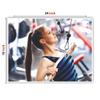 Anne Print Solutions Gym for Girls Gumming Vinyl Self Adhesive Sticker (Without Frame) Pack of 1 Pcs Size 24 Inch X 18* Inch* Multicolour view 2