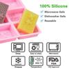 UG LAND INDIA 6 Cavity 3D Honeybee Silicone Molds, Honeycomb Molds for Making Soap Mold, Rectangle Cake Baking Mold, Chocolate Mold Resin Mold Beehive Candle Mold for DIY Homemade Craft (Pink) view 4