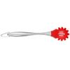 we3 Pasta Fork Stainless Steel Spaghetti Server | 32 cm Long Handle | Silicone Head Heat Resistant | Non Stick Safe Pasta Spoon | Red view 4