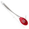 Baskety Basics XL Silicone Slotted Spoon (34 cm), High Heat Resistant to 480F, Hygienic One Piece Design Large Serving and Draining Spoon (Steel Spoon Hole Red) view 2