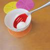 Baskety Basics XL Silicone Slotted Spoon (34 cm), High Heat Resistant to 480F, Hygienic One Piece Design Large Serving and Draining Spoon (Steel Spoon Hole Red) view 4