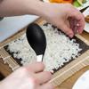 Baskety Basics XL Silicone Slotted Spoon (34 cm), High Heat Resistant to 480F, Hygienic One Piece Design Large Serving and Draining Spoon (Steel Spoon Black) view 4