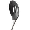 Baskety Basics Silicone Slotted Spoon (32 cm), High Heat Resistant to 480F Hygienic One Piece Design Large Serving and Draining Spoon (Steel Spoon Hole Black) view 3
