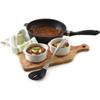 Baskety Basics Silicone Slotted Spoon (32 cm), High Heat Resistant to 480F Hygienic One Piece Design Large Serving and Draining Spoon (Steel Spoon Hole Black) view 4