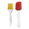 IVANIC Silicone Spatula and Brush Set - for Pastry, Cake Mixer, Decorating, Cooking, Baking, Glazing view 1