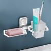 Plantex Platinum Stainless Steel 304 Grade Cute 2in1 Soap Dish with Tumbler Holder/Soap Stand/Tooth Brush Holder/Bathroom Accessories(Chrome) - Pack of 1 view 1