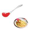 Baskety Silicone Pasta Fork (32 cm), High Heat Resistant to 480F, Hygienic One Piece Design, Spaghetti Strainer & Server Spoon (Pasta Server RED) view 4