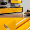 KREEPO Matt Finish Contact Paper PVC Self-Adhesive Waterproof Wallpaper for Home| Kitchen| Furniture & Cabinets| Office Decoration Yellow_(12x200inch) view 2