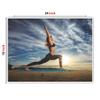 Anne Print Solutions Girl Yoga Poster Sunrise View Gumming Vinyl Self Adhesive Sticker (Without Frame) Pack of 1 Pcs Size 24 Inch X 18* Inch* Multicolour view 2