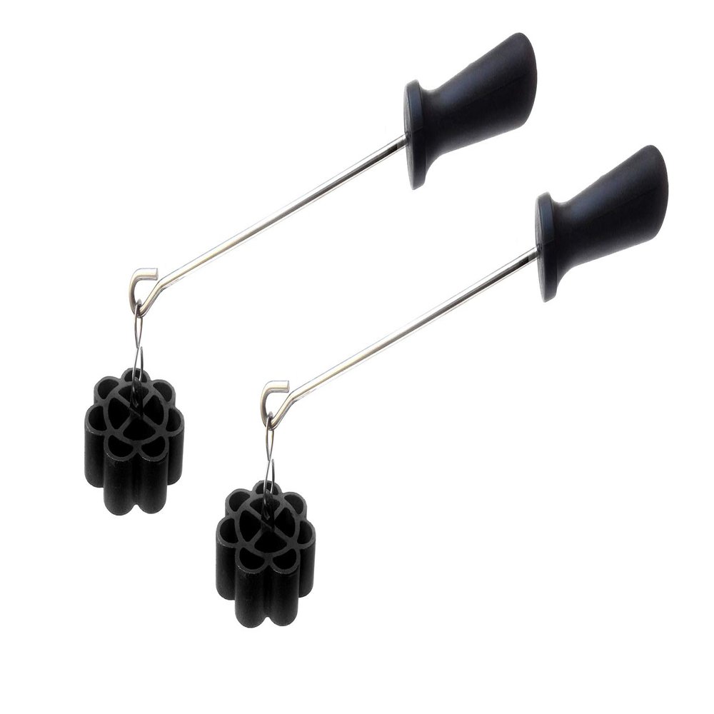 Anantha Non Stick Rose Cookie Maker(Black And Silver, 3-Inch) - Pack Of 2, 1000 Watts