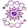 Bikri Kendra - Sun 2set Ring Purple Mirror Stickers for Wall, Acrylic Mirror, Wall Decor Sticker, Stickers, Acrylic Stickers, Wall Stickers for Hall Room, Bedroom. view 1