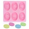 UG LAND INDIA 6 Cavity 3D Honeybee Silicone Molds, Honeycomb Molds for Making Soap Mold, Rectangle Cake Baking Mold, Chocolate Mold Resin Mold Beehive Candle Mold for DIY Homemade Craft (Oval, Pink) view 1