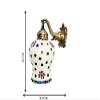 Arus Pendent Wall lamp/Elephant Dezine Antique Lamp with and Styles Lamp Color Shades, 60 watts, Multicolor(AC, Glass) view 4