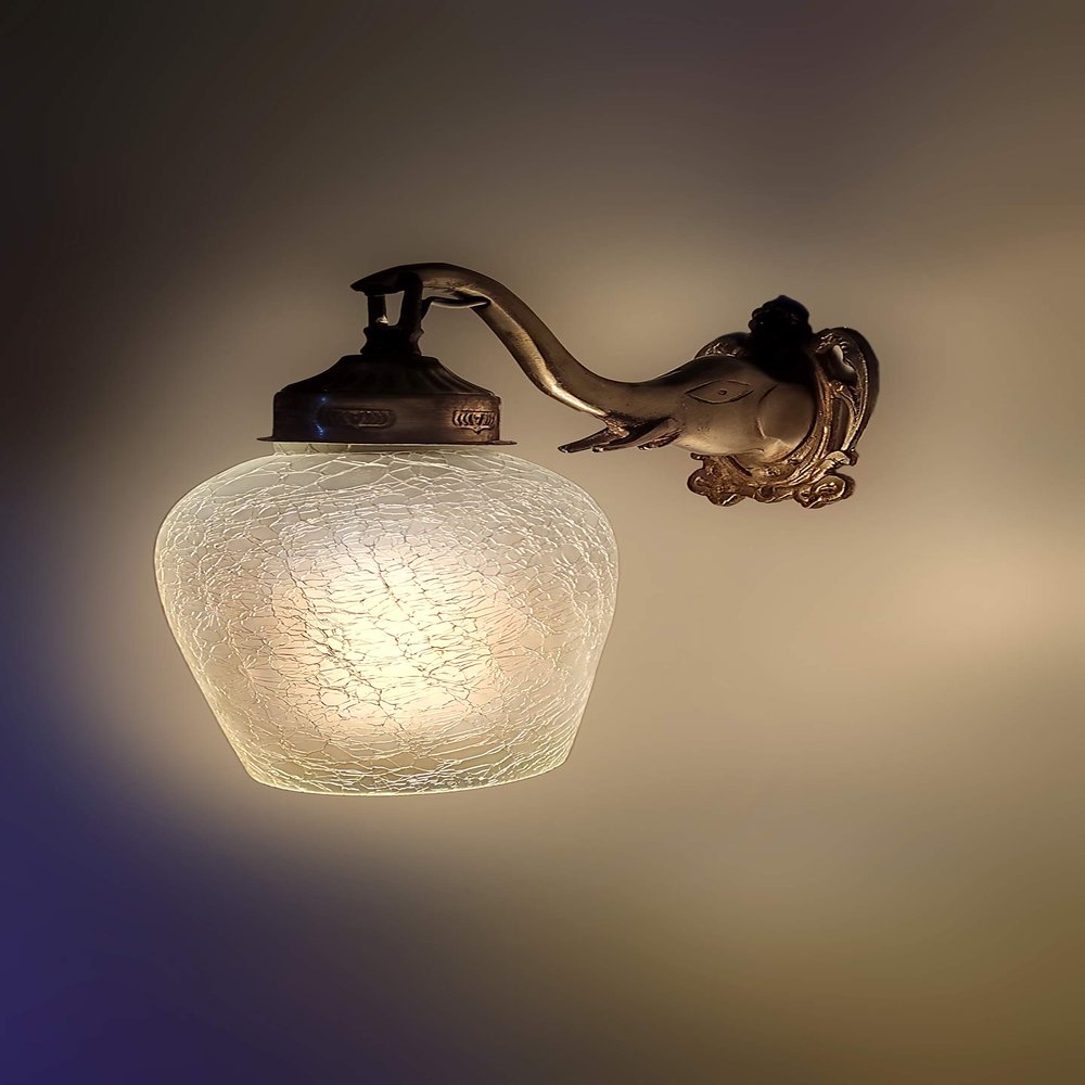 Arus Pendent Wall lamp/Elephant Dezine Antique Lamp with Styles Lamp Color Shades, 14 Watts, Clear(AC, Glass)