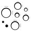 Bikri Kendra Ind - 33 Rings n dots Golden Mirror Stickers for Wall, Acrylic Mirror Wall Decor Sticker view 2