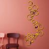 Bikri Kendra Ind - 33 Rings n dots Golden Mirror Stickers for Wall, Acrylic Mirror Wall Decor Sticker view 3