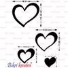 Bikri Kendra Ind - Sun red with 2set Love Heart Silver Mirror Stickers forwall Decor Sticker, for Wall, Wall Decor Sticker,Stickers, Acrylic Stickers, Wall Stickers for Hall Room, Bed Room. view 3
