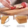 Yellow Weaves Eco-Friendly Premium Natural Bamboo/Wooden Cutting Board/Chopping Board for Kitchen with Handle view 3