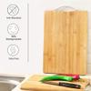 Yellow Weaves Eco-Friendly Premium Natural Bamboo/Wooden Cutting Board/Chopping Board for Kitchen with Handle view 4
