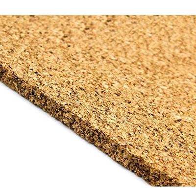 Ditya Crafts Arham Mktg Soft Board/Cork Rectangular Shape Sheet A-4 Size for Art and Craft Work (5 Mm Each), Brown
