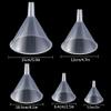 Faxco 5PCS Plastic Funnels, Funnel Set, Small Funnel Set, All Purpose Wide-Mouth Plastic Funnel for Liquid, Spices, Powder, Lotion, Oils - Transparent, Pack of 5 view 2