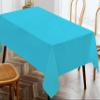 Oasis Home Collection Cotton Solid Table Cloth (4 Seater; Blue; 60 X 60 inch) view 2