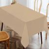 Oasis Home Collection Cotton Solid Table Cloth 60 X 60 inch | 4 Seater - Pack of 1 (Beige) view 2