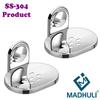 MADHULI 304 Stainless Steel Soap Dish for Bathroom/Bathroom Soap Holder/soap stand/kichan Accessories/Soap Dish (Chrome) SET of 2 view 3