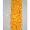PRAHLL Artificial Marigold Flower Garlands Hanging TORAN for Door and Wall (52inch Length and 30 Flowers in Each) Natural,Fluffy & Rich Look. (Orange, 3) view 2