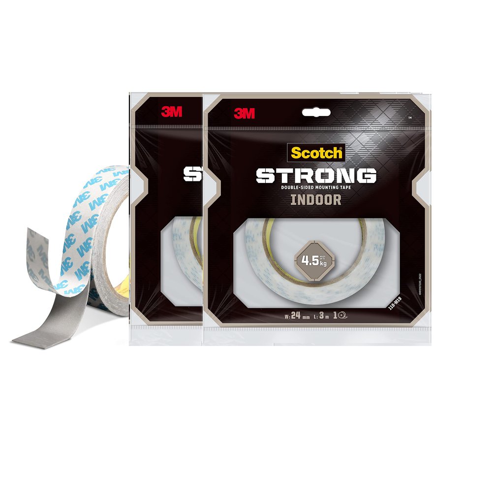 Scotch 3M Double Sided Foam Tape 2.4cm x 3m - Pack of 2