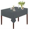 Oasis Home Collection Cotton Solid Table Cloth 60 X 60 inch | 4 Seater - Pack of 1 (Grey) view 1