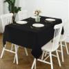 Oasis Home Collection Cotton Solid Table Cloth 60 X 60 inch | 4 Seater - Pack of 1 (Black) view 1