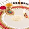 Handicraft Storeroom Acrylic Pooja Aarti Thali (Gold) view 4