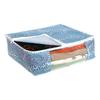PrettyKrafts Saree Cover Big Size/Wardrobe Organiser/Clothes Storage Bag | Storage Organizer Bag | Zip Closure and Transparent Front | Clothes Storage Bag | Set of 6, Blue | Size: 40 x 35 x 20 cm view 4