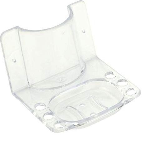 KI Unbreakable Toothbrush Tumbler Holder Plus Soap Dish (2 in 1) - Space-Saving Bathroom Organizer