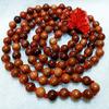 Brij Sugandha Sandalwood Beads Naturally Scented Natural Lal Chandan Ki Mala with Orange Cotton Jaap Bag for Mantra Jaap and Wearing view 2