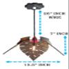 US DZIRE - THE BRAND OF LIFESTYLE  Wooden Ceiling Hanging Lamp Light for Home Living Room Pendant Lamp Pack of 1 Beige view 4