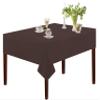 Oasis Home Collection Cotton Solid Table Cloth 60 X 60 inch | 4 Seater - Pack of 1 (Dark Brown) view 1