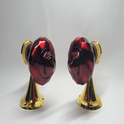 Sun Shield Wine Gold Curtain Bracket - Swirl - (1 inch) - Set of 2 Pieces