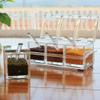 KINZILLA Crystal Seasoning Box Pepper Salt Spice Rack Plastic 4 Box with Spoons Kitchen See Through Storage Containers view 4
