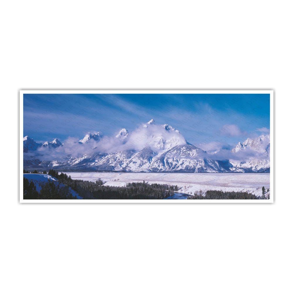 Anne Print Solutions Beautiful Scenery Wall Poster Self Adhesive Sticker (Without Frame) Pack of 1 Pcs Size 36 Inch X 16* Inch* Multicolour