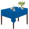 Oasis Home Collection Cotton Solid Table Cloth 60 X 60 inch | 4 Seater - Pack of 1 (Dark Blue) view 1