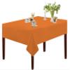 Oasis Home Collection Cotton Solid Table Cloth 60 X 60 inch | 4 Seater - Pack of 1 (Orange) view 1