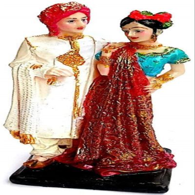 BS Handicrafts Love Couple Statue | Wedding Bride & Groom Showpiece Idol | Wedding Gift Couple Statue | Anniversary Birthday Gifts for Girlfriend/Boyfriend/Husband & Wife (Size: 8 Inch)